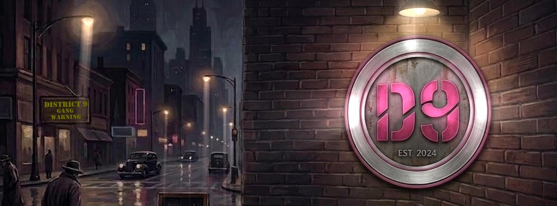 Discovery splash banner for District 9 Discord server