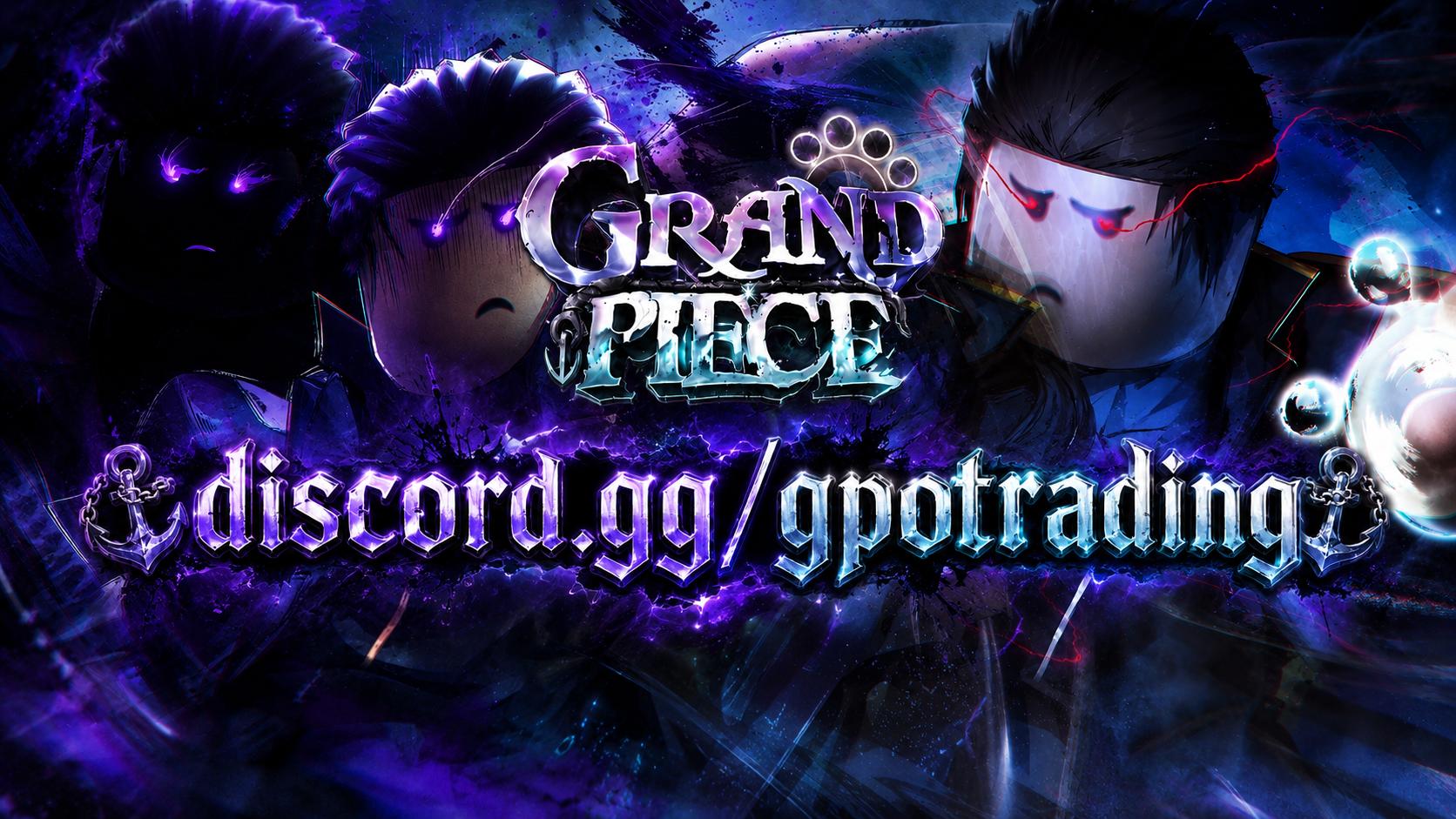 Discovery splash banner for Grand Piece Online - GPO Trading Discord server
