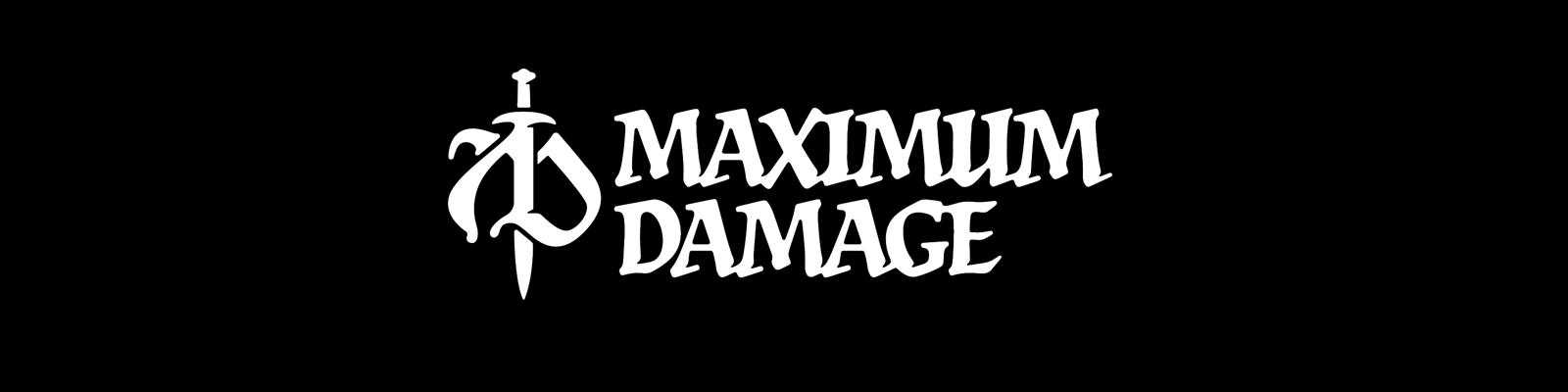 Discovery splash banner for MAXIMUM DAMAGE Discord server