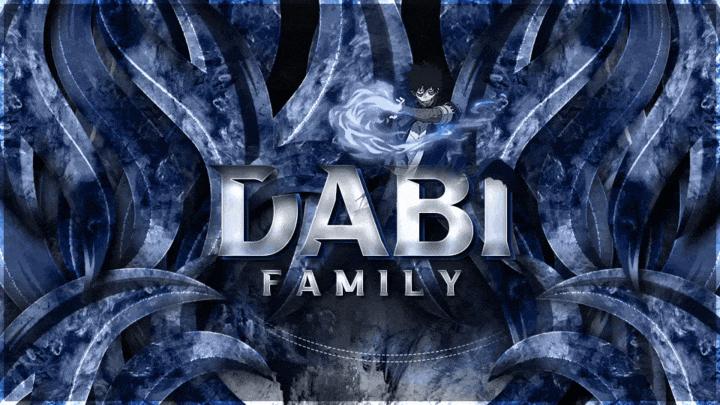 Discovery splash banner for Dabi's Family. Discord server